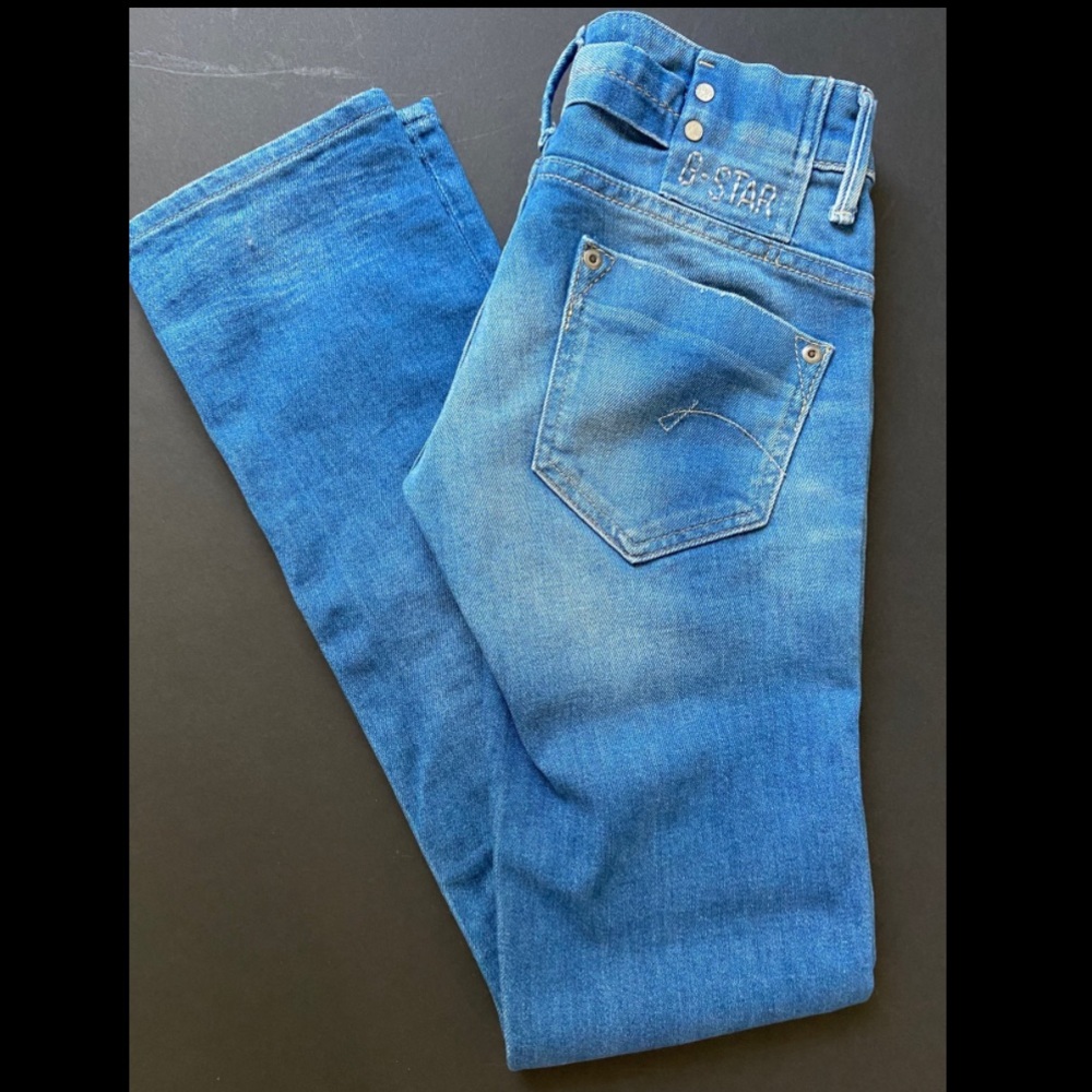 - GSTAR RAW MIDGE STRAIGHT JEANS SIZE 25